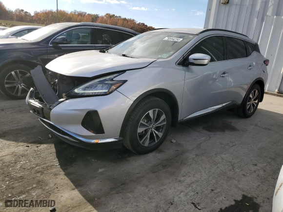 2020 Nissan Murano SV with VIN 5N1AZ2BS0LN161956, listed as a Copart auction lot 78594234 with 95,236 mi miles and Salvage Title. Bid and sale history available at carsss.com. Image 1.