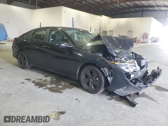2021 Hyundai Elantra SEL z VIN 5NPLM4AG7MH003345, wystawiony jako Copart lot #56551285 z przebiegiem 76 675 mil mil oraz Szkoda całkowita • Salvage title. Historia ofert i sprzedaży dostępna na DreamBid. Obrazek 4.