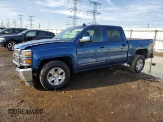 2015 Chevrolet Silverado 1500 LT with VIN 3GCUKREC5FG454610, listed as a Copart auction lot 49826155 with 110,979 mi miles and Salvage Title. Bid and sale history available at DreamBid. Image 1.