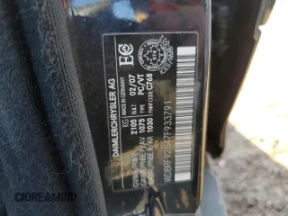 2007 Mercedes-Benz C 280 Luxury with VIN WDBRF92H47F933791, listed as a Copart auction lot 47400005 with Not provided miles and Non repairable. Bid and sale history available at DreamBid. Image 12.