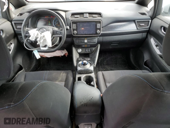 2022 Nissan LEAF SV with VIN 1N4AZ1CV1NC557535, listed as a Copart auction lot 47705095 with 64,397 mi miles and Salvage Title. Bid and sale history available at DreamBid. Image 7.