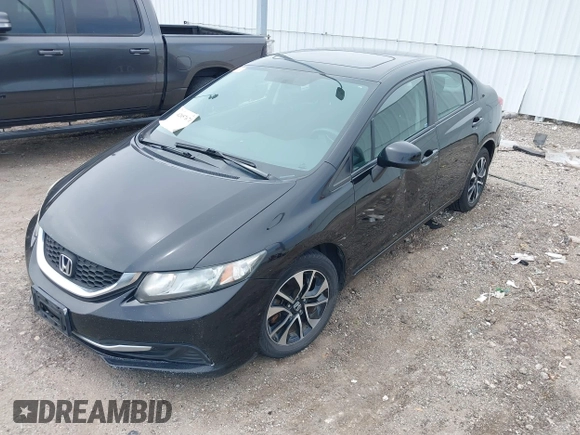 2014 Honda Civic Sedan EX with VIN 19XFB2F88EE012683, listed as a IAAI auction lot 42057671 with 95,490 mi miles. Bid and sale history available at carsss.com. Image 16.