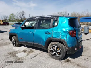 2020 Jeep Renegade Trailhawk z VIN ZACNJBC11LPL33970, wystawiony jako Copart lot #52696575 z przebiegiem 79 633 mil mil oraz Szkoda całkowita • Salvage title. Historia ofert i sprzedaży dostępna na DreamBid. Obrazek 2.