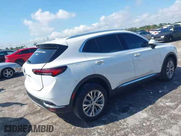 2022 Buick Envision Preferred with VIN LRBAZLR44ND137510, listed as a IAAI auction lot 41935230 with 34,707 mi miles. Bid and sale history available at carsss.com. Image 4.