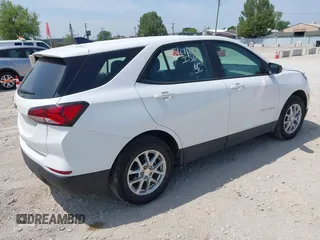 2024 Chevrolet Equinox LS with VIN 3GNAXHEG4RL278573, listed as a IAAI auction lot 42514554 with 57,581 mi miles and . Bid and sale history available at DreamBid. Image 4.
