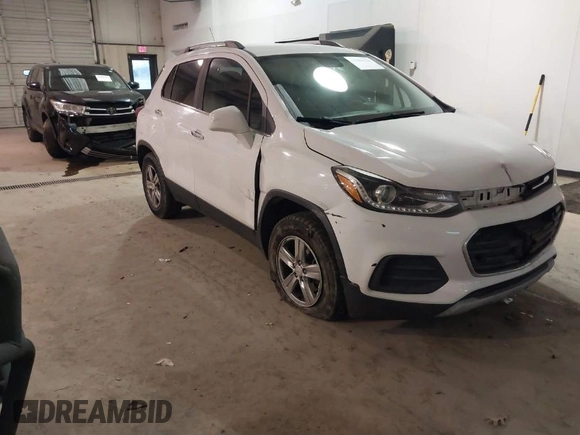 2017 Chevrolet Trax LT with VIN KL7CJPSB7HB243335, listed as a IAAI auction lot 41705724 with 85,309 mi miles. Bid and sale history available at carsss.com. Image 1.