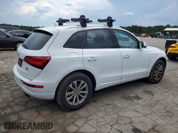 2015 Audi Q5 Premium with VIN WA1CFAFP4FA107118, listed as a Copart auction lot 63589505 with 66,139 mi miles and Salvage title. Bid and sale history available at DreamBid. Image 3.