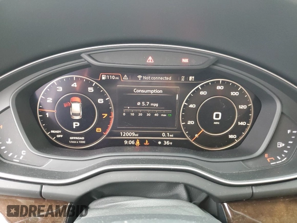 2018 Audi Q5 Premium Plus with VIN WA1BNAFY6J2246113, listed as a Copart auction lot 41720463 with 12,009 mi miles and . Bid and sale history available at DreamBid. Image 9.