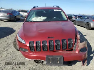2017 Jeep Cherokee Sport with VIN 1C4PJLABXHW654803, listed as a Copart auction lot 46879225 with 138,377 mi miles and Salvage title. Bid and sale history available at DreamBid. Image 5.