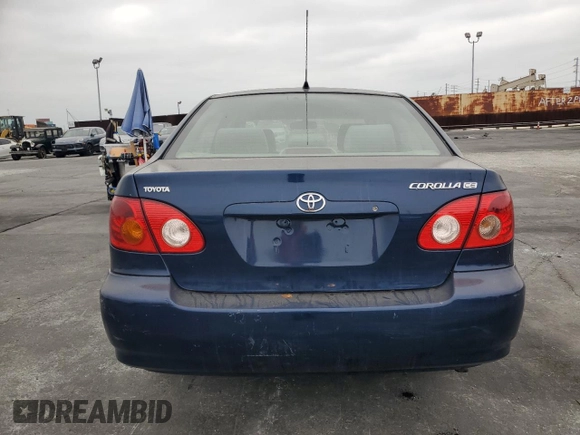 2006 Toyota Corolla CE with VIN JTDBR32E260062632, listed as a Copart auction lot 58434515 with 200,869 mi miles and Salvage title. Bid and sale history available at DreamBid. Image 6.