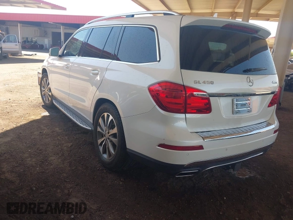2014 Mercedes-Benz GL 450 with VIN 4JGDF7CE3EA336481, listed as a IAAI auction lot 42025576 with 145,244 mi miles and . Bid and sale history available at DreamBid. Image 3.