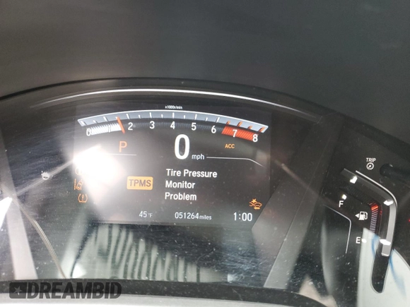2018 Honda CR-V EX-L with VIN 2HKRW2H8XJH684510, listed as a Copart auction lot 71558802 with 51,264 mi miles. Bid and sale history available at carsss.com. Image 9.