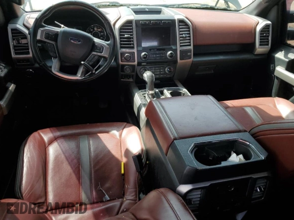 2018 Ford F-150 XL with VIN 1FTFW1EG2JFE02475, listed as a Copart auction lot 54108295 with 121,193 mi miles and Salvage title. Bid and sale history available at DreamBid. Image 8.