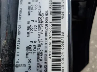 2010 Mazda 3 i Sport with VIN JM1BL1SF9A1166052, listed as a Copart auction lot 49601155 with 270,347 mi miles and Salvage Title. Bid and sale history available at carsss.com. Image 12.