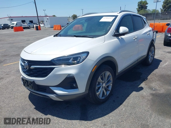 2023 Buick Encore GX Essence with VIN KL4MMFSL8PB028234, listed as a IAAI auction lot 42304513 with 14,538 mi miles and . Bid and sale history available at DreamBid. Image 2.