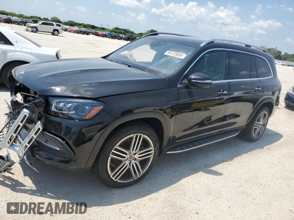 2021 Mercedes-Benz GLS 450 with VIN 4JGFF5KE8MA429333, listed as a Copart auction lot 66123684 with 39,818 mi miles and Salvage Title. Bid and sale history available at DreamBid. Image 1.