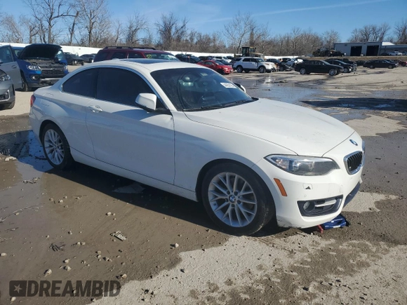 2016 BMW 2 Series 228i xDrive with VIN WBA1G9C55GV599175, listed as a Copart auction lot 44058195 with 106,544 mi miles and Salvage title. Bid and sale history available at DreamBid. Image 4.