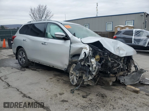 2020 Nissan Pathfinder S with VIN 5N1DR2AMXLC624519, listed as a Copart auction lot 52223695 with 0 mi miles and Salvage Title. Bid and sale history available at carsss.com. Image 4.