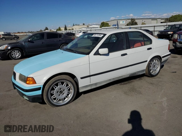 1994 BMW 3 Series 325i with VIN WBACB3323RFE15801, listed as a Copart auction lot 76171254 with 373,575 mi miles and Clean Title. Bid and sale history available at carsss.com. Image 1.