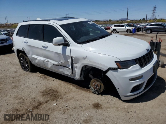 2020 Jeep Grand Cherokee High Altitude with VIN 1C4RJFCG2LC211526, listed as a Copart auction lot 54593905 with 75,396 mi miles and Salvage title. Bid and sale history available at DreamBid. Image 4.