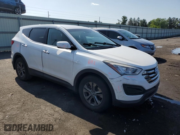 2014 Hyundai Santa Fe z VIN 5XYZTDLB9EG195651, wystawiony jako Copart lot #61422625 z przebiegiem 61 128 mil mil oraz Szkoda całkowita • Salvage title. Historia ofert i sprzedaży dostępna na DreamBid. Obrazek 4.