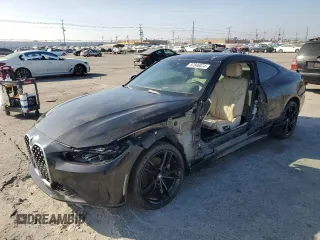 2021 BMW 4 Series 430i with VIN WBA53AP06MCG25175, listed as a Copart auction lot 87046074 with 46,014 mi miles and Clean Title. Bid and sale history available at DreamBid. Image 1.
