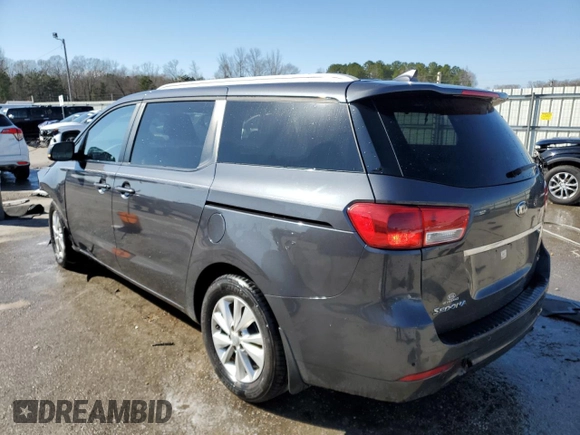 2016 Kia Sedona LX with VIN KNDMB5C16G6194683, listed as a Copart auction lot 47828165 with 155,320 mi miles and Salvage Title. Bid and sale history available at carsss.com. Image 2.