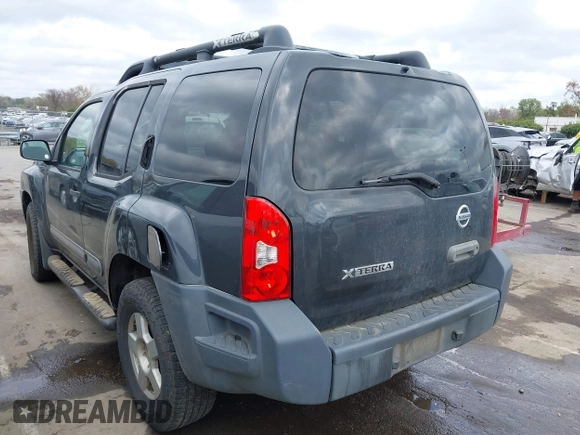 2005 Nissan Xterra S with VIN 5N1AN08W85C654356, listed as a IAAI auction lot 41879537 with 140,421 mi miles and . Bid and sale history available at DreamBid. Image 3.