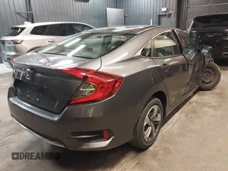 2020 Honda Civic Sedan LX with VIN 2HGFC2F65LH525081, listed as a IAAI auction lot 41803577 with 49,321 mi miles. Bid and sale history available at carsss.com. Image 4.