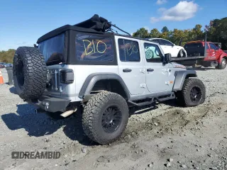 2022 Jeep Wrangler Unlimited Willys with VIN 1C4HJXDN6NW225462, listed as a Copart auction lot 75691294 with Not Provided miles and Salvage Title. Bid and sale history available at DreamBid. Image 3.