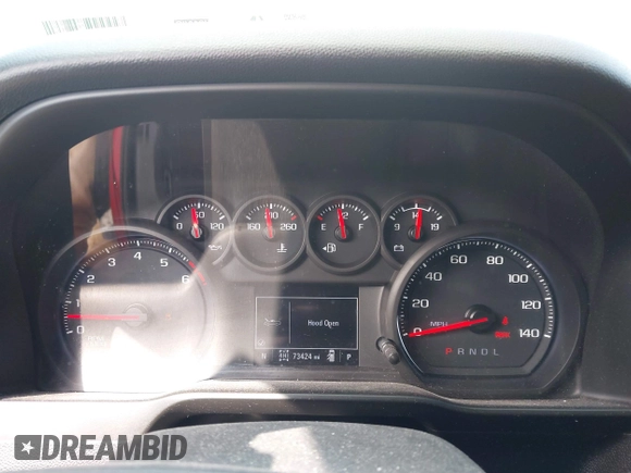 2020 Chevrolet Silverado 1500 Custom Trail Boss with VIN 3GCPYCEF2LG189479, listed as a IAAI auction lot 41794876 with 73,424 mi miles and . Bid and sale history available at DreamBid. Image 7.