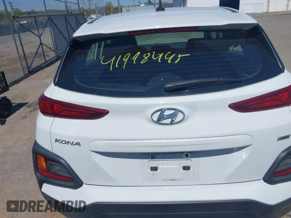 2019 Hyundai Kona SE with VIN KM8K1CAA1KU379581, listed as a IAAI auction lot 41998445 with 64,659 mi miles. Bid and sale history available at carsss.com. Image 17.