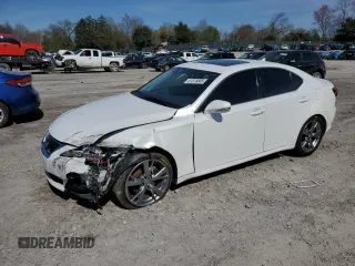 2010 Lexus IS 250 with VIN JTHBF5C24A2096401, listed as a Copart auction lot 51515805 with 128,203 mi miles and Salvage Title. Bid and sale history available at carsss.com. Image 1.
