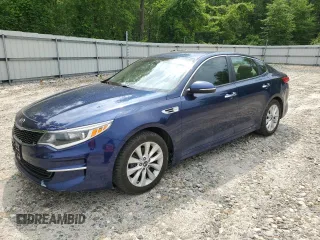 2016 Kia Optima LX z VIN 5XXGT4L36GG061543, wystawiony jako Copart lot #60131705 z przebiegiem 133 468 mil mil oraz Czysty tytuł • Clean title. Historia ofert i sprzedaży dostępna na DreamBid. Obrazek 1.