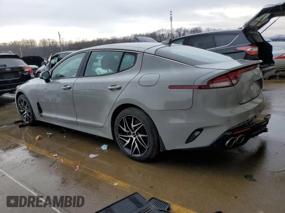2022 Kia Stinger GT-Line with VIN KNAE35LD3N6115265, listed as a Copart auction lot 86194784 with 35,170 mi miles and Salvage Title. Bid and sale history available at DreamBid. Image 2.