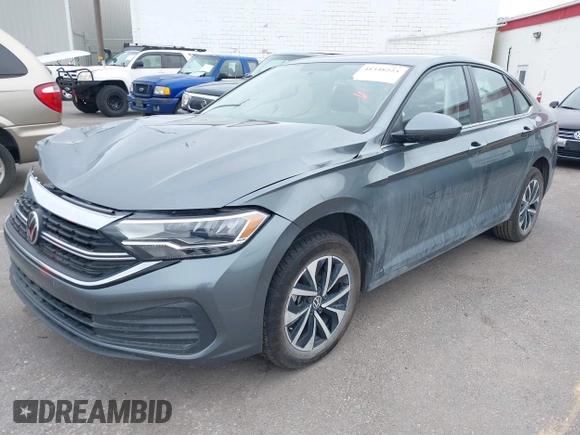 2022 Volkswagen Jetta with VIN 3VWNM7BU7NM028222, listed as a IAAI auction lot 41348223 with 50,623 mi miles and . Bid and sale history available at DreamBid. Image 2.