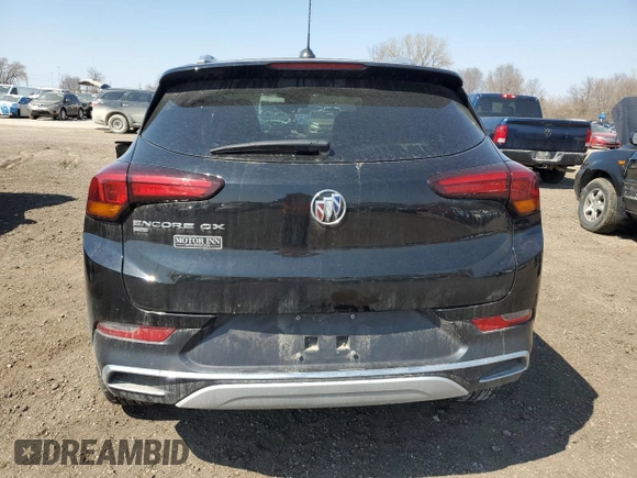 2022 Buick Encore GX Essence with VIN KL4MMGSL6NB138380, listed as a Copart auction lot 50515375 with 42,295 mi miles and Salvage title. Bid and sale history available at DreamBid. Image 6.