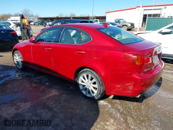2009 Lexus IS 250 with VIN JTHCK262295031275, listed as a IAAI auction lot 41976845 with 264,375 mi miles and . Bid and sale history available at carsss.com. Image 3.