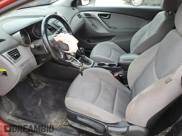 2014 Hyundai Elantra z VIN KMHDH6AH8EU025564, wystawiony jako Copart lot #51357165 z przebiegiem 87 044 mil mil oraz Szkody całkowita. Historia ofert i sprzedaży dostępna na DreamBid. Obrazek 7.