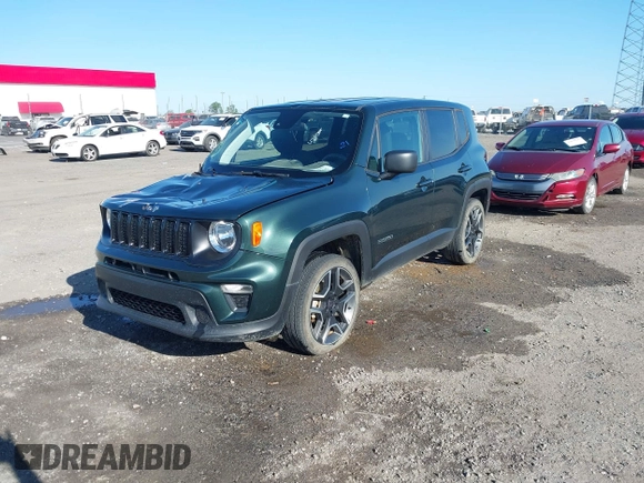 2021 Jeep Renegade Upland with VIN ZACNJDAB6MPM42885, listed as a IAAI auction lot 42013505 with 32,612 mi miles and . Bid and sale history available at DreamBid. Image 19.