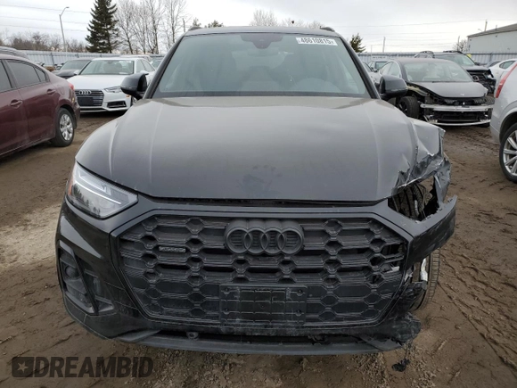 2023 Audi Q5 S line Premium Plus with VIN WA1EAAFY4P2183661, listed as a Copart auction lot 48610815 with 22,414 mi miles and Salvage Title. Bid and sale history available at carsss.com. Image 5.