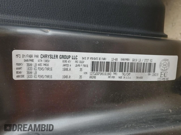 2010 Dodge Dakota SXT with VIN 1D7CW3GP3AS161843, listed as a Copart auction lot 76721334 with 308,931 mi miles and Clean Title. Bid and sale history available at DreamBid. Image 12.