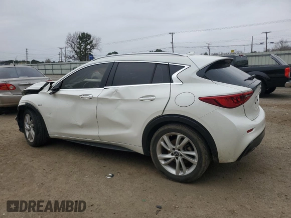 2017 Infiniti QX30 Sport with VIN SJKCH5CP6HA034474, listed as a Copart auction lot 44592985 with 80,729 mi miles and Salvage title. Bid and sale history available at DreamBid. Image 2.