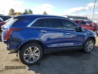 2023 Cadillac XT5 AWD Premium Luxury with VIN 1GYKNDR49PZ135890, listed as a Copart auction lot 79808584 with 21,708 mi miles and Salvage Title. Bid and sale history available at DreamBid. Image 3.