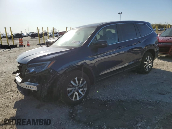 2020 Honda Pilot EX-L z VIN 5FNYF6H51LB032126, wystawiony jako Copart lot #52308595 z przebiegiem 68 339 mil mil oraz Szkoda całkowita • Salvage title. Historia ofert i sprzedaży dostępna na DreamBid. Obrazek 1.