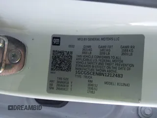 2022 Chevrolet Colorado 2WD LT с VIN 1GCGSCEN8N1212483, выставлен на аукционе IAAI как лот 42233607 с пробегом 46 091 миль миль и . История ставок и продаж доступна на DreamBid. Изображение 9.