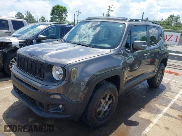 2018 Jeep Renegade Latitude with VIN ZACCJBBB3JPG94814, listed as a IAAI auction lot 42059415 with 73,177 mi miles and . Bid and sale history available at DreamBid. Image 17.
