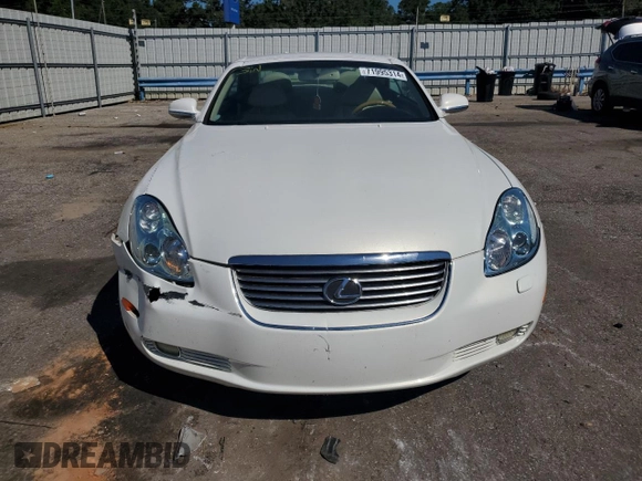2004 Lexus SC with VIN JTHFN48Y640054422, listed as a Copart auction lot 71995314 with 195,136 mi miles and Salvage Title. Bid and sale history available at carsss.com. Image 5.