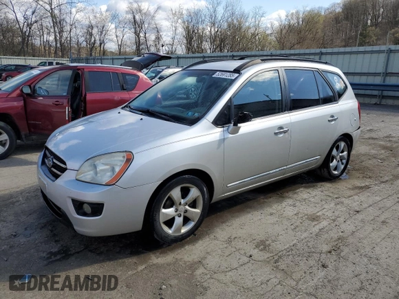 2008 Kia Rondo LX with VIN KNAFG526887129060, listed as a Copart auction lot 52691285 with 130,977 mi miles and Salvage Title. Bid and sale history available at carsss.com. Image 1.
