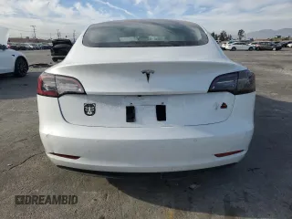 2021 Tesla Model 3 Standard Range Plus with VIN 5YJ3E1EA0MF858839, listed as a Copart auction lot 43784445 with 109,772 mi miles and Salvage Title. Bid and sale history available at DreamBid. Image 6.
